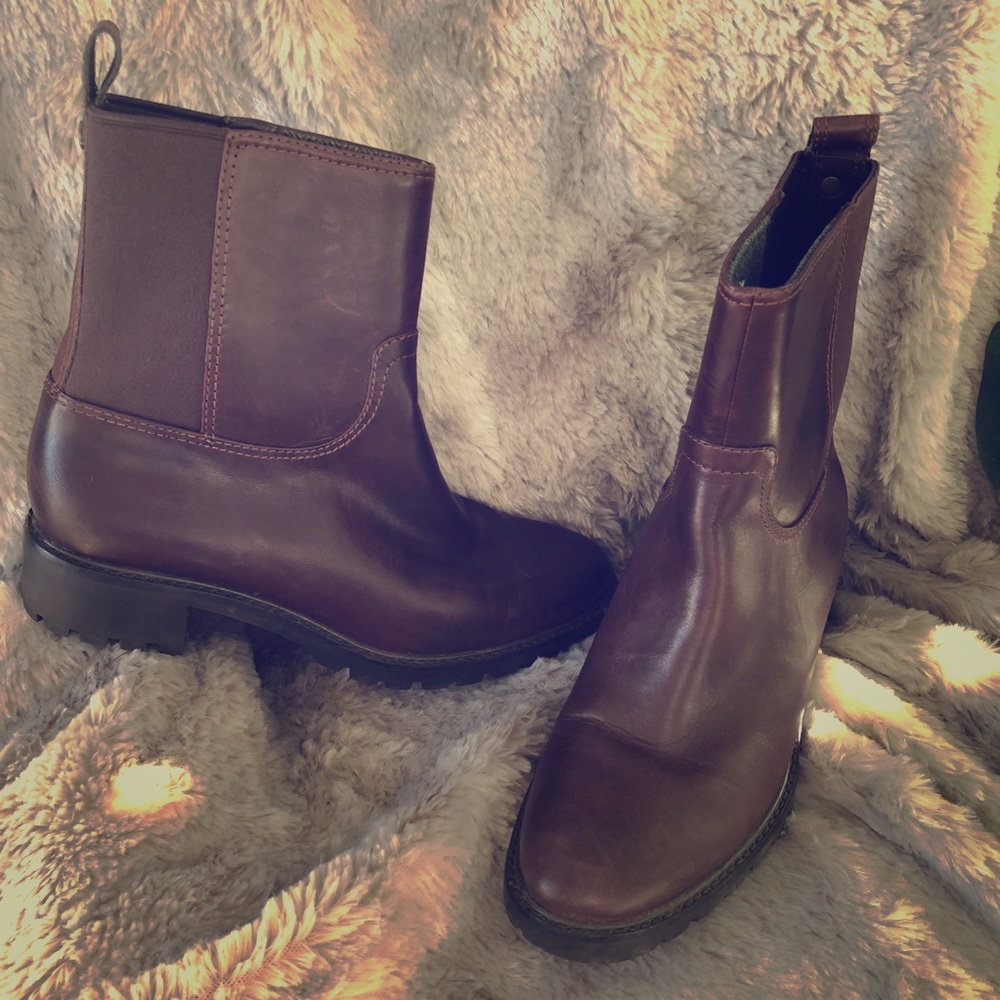 COLE HAAN - WATERPROOF brown leather CHELSEA Boot